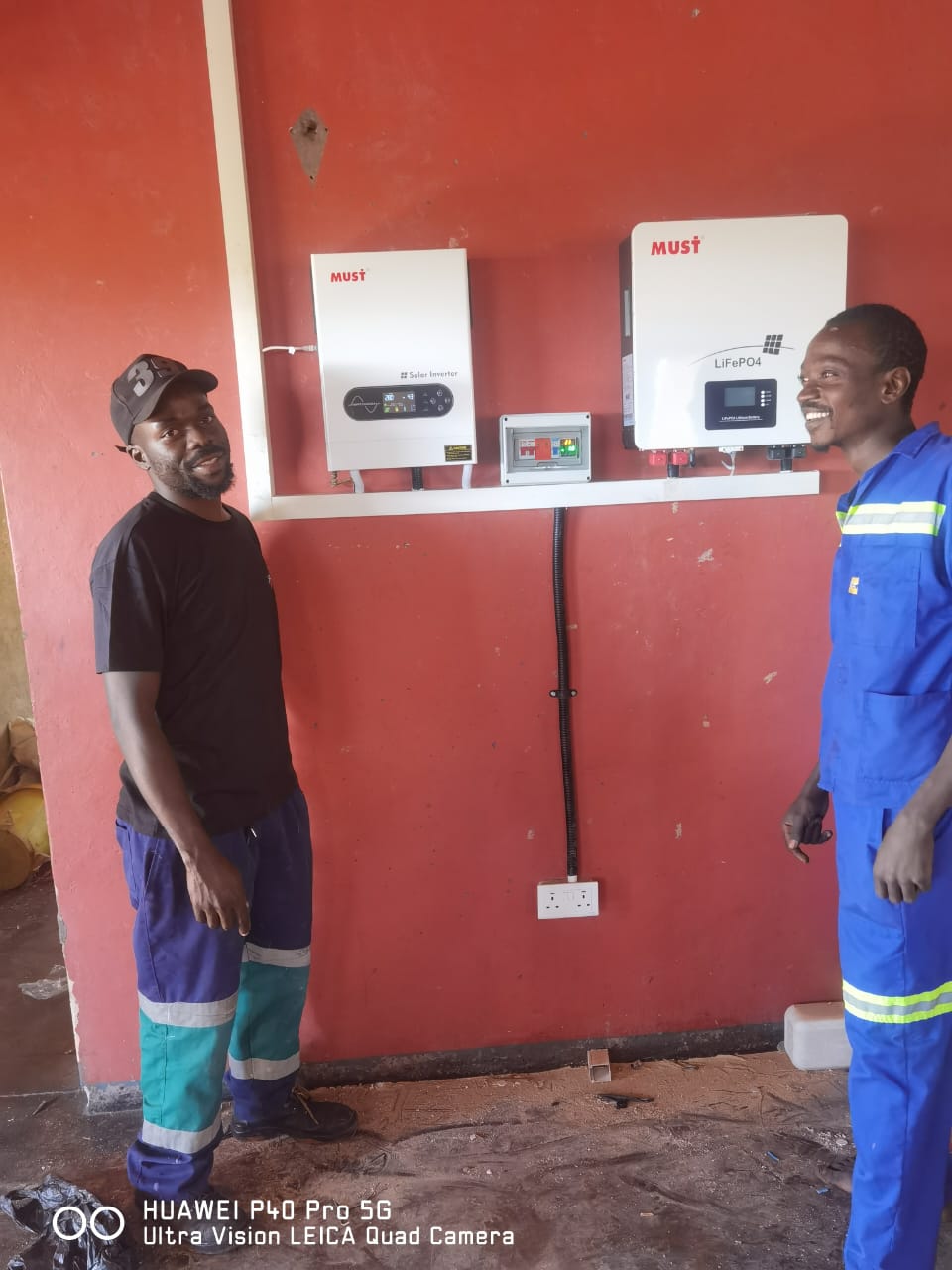 Royal Current technicians at an installation